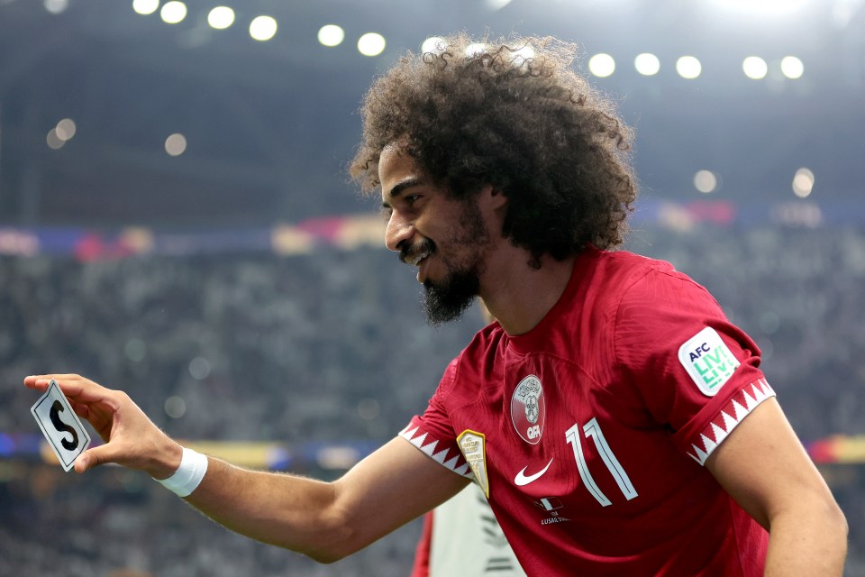 Afif was Qatar's hat-trick hero and impressed with a card trick