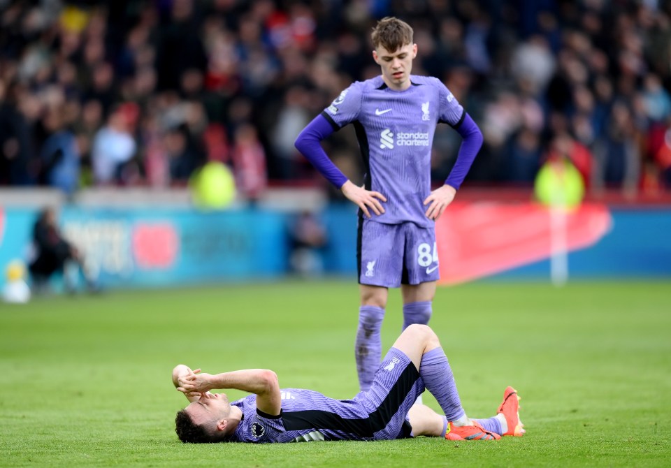 Liverpool were hit with a big treble injury blow against Brentford