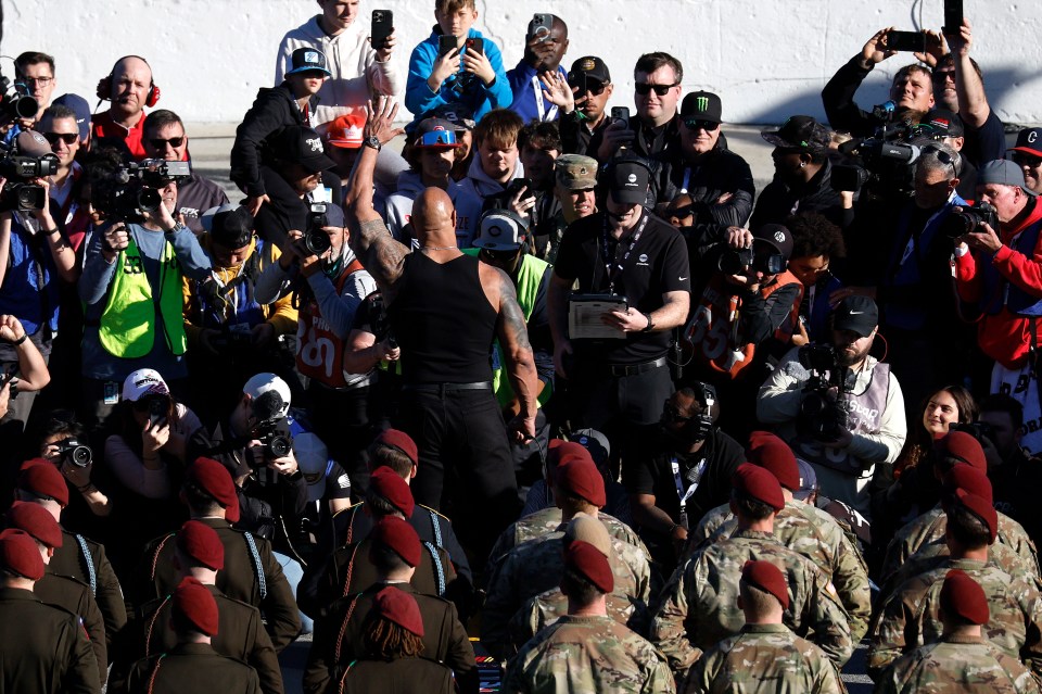 The big crash didn't get in the way of The Rock having a grand time at the Great American Race