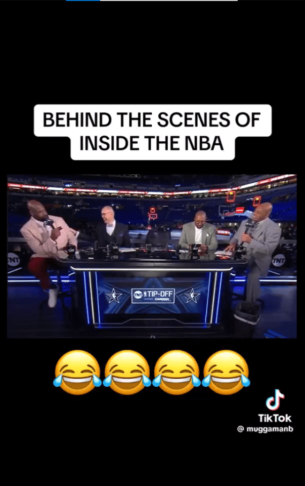 The behind-the-scenes footage showed the two hilariously going at each other