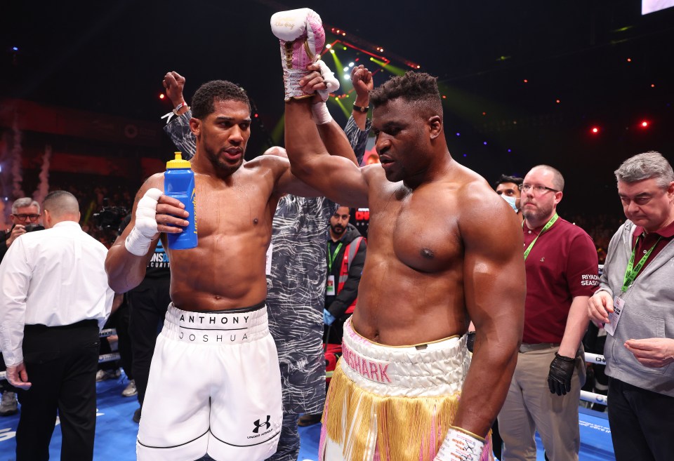 Frewin said Ngannou 'has ambitions' in boxing, with one of them being a rematch against Joshua
