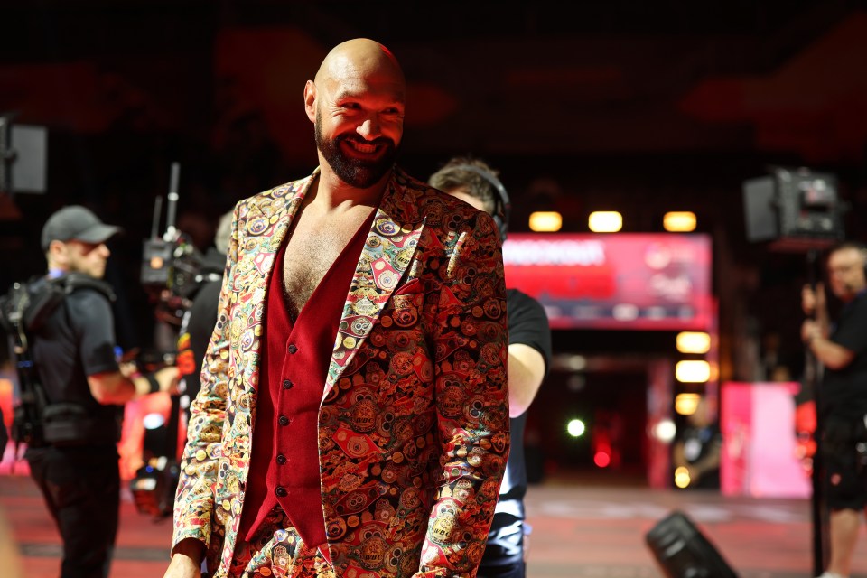Fury had the chance to see his British rival up close