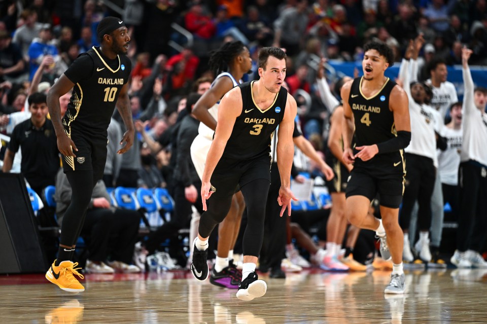 Jack Gohlke and the No. 14 Oakland Golden Grizzlies already wrecked Rory McIlroy's NCAA Tournament bracket