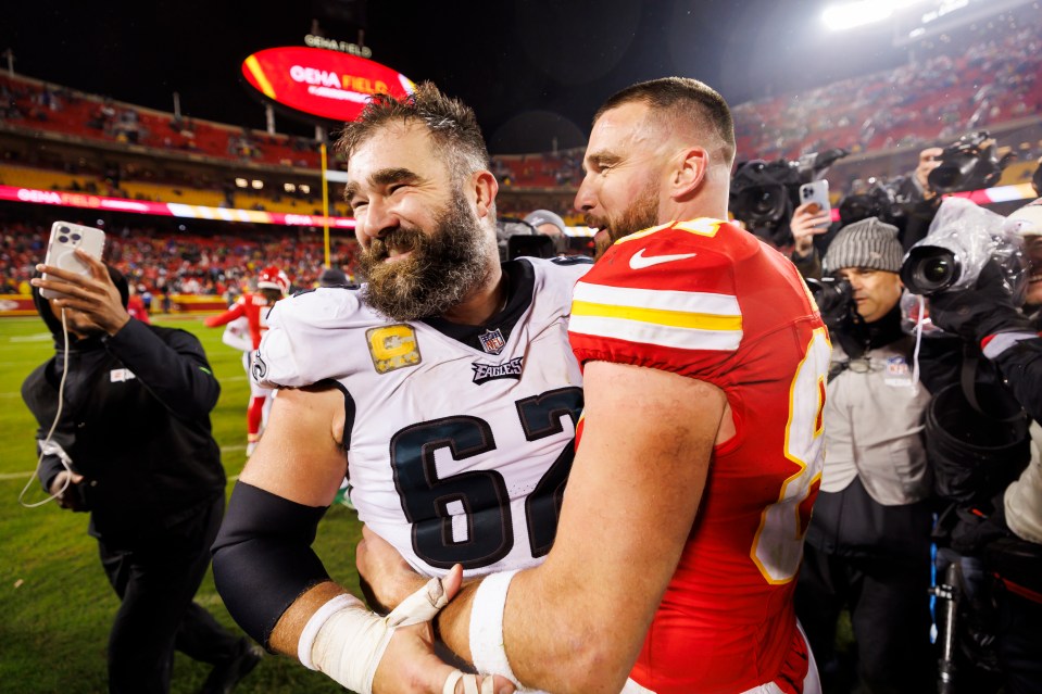 The Kelce brothers have become stars on the football field as well as off it
