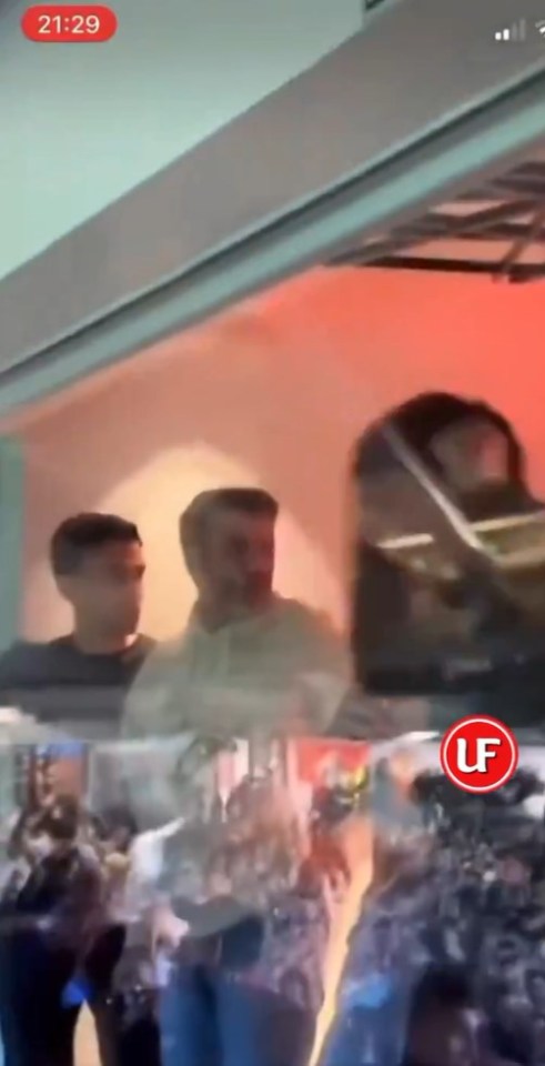 Footage of the United player has gone viral and fans are loving it