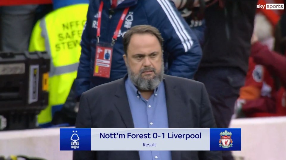 Marinakis wasn't happy at full time