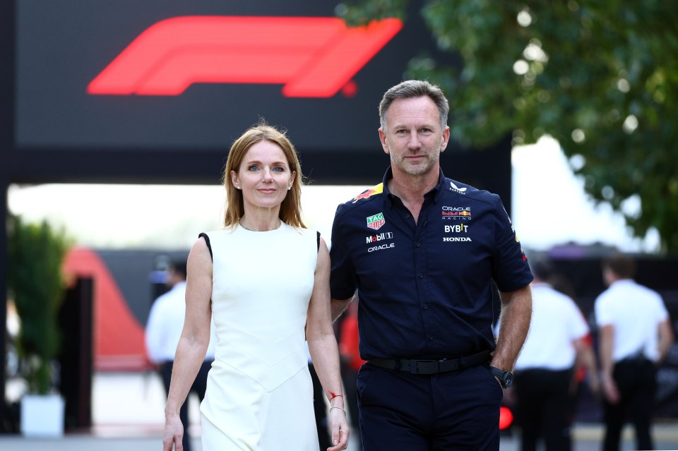 Horner and wife Geri made a display of unity at the Bahrain Grand Prix amid the Red Bull chief's misconduct allegations