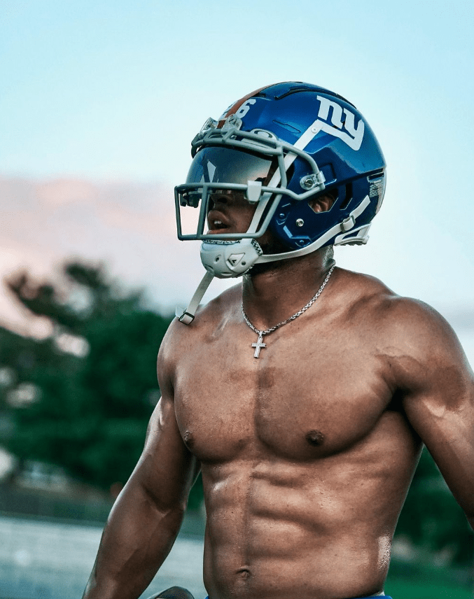 The running back is an incredible physical specimen