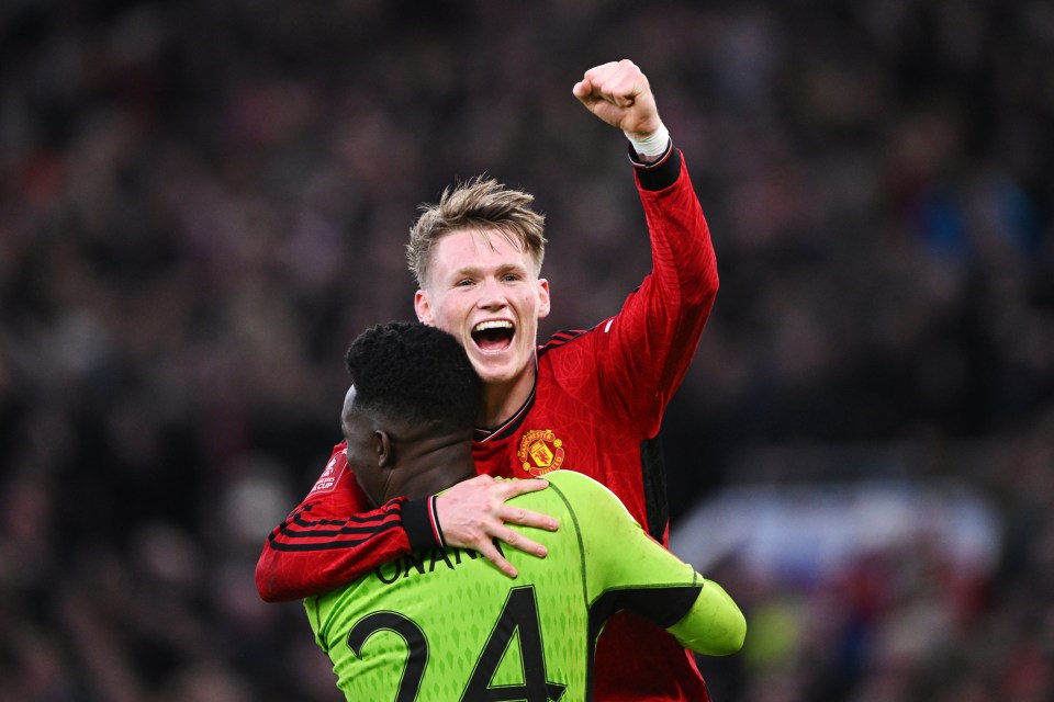 McTominay ran and jumped on Onana when celebrating Diallo's winner