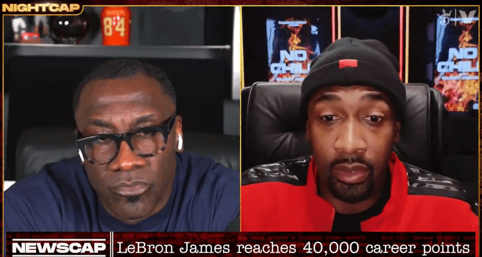 Gilbert Arenas told Shannon Sharpe that James needs more accolades first