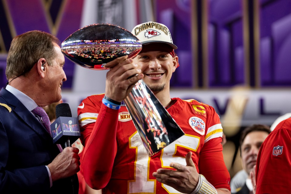 Mahomes and the Chiefs are bidding for their third title in a row next season