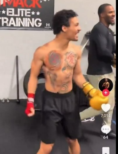 Laughter followed and it was clear who was the body blow champ