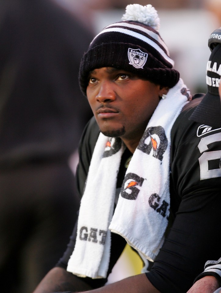 He fell out of favor with the Raiders and slid down the depth chart