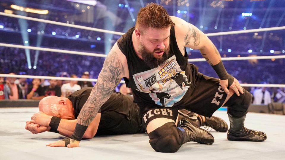 There was little sign of ring rust when Steve Austin battled Kevin Owens