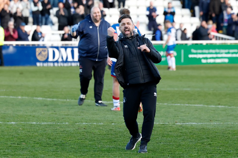 Phillips guided Hartlepool to safety in the National League but did not get the full-time job