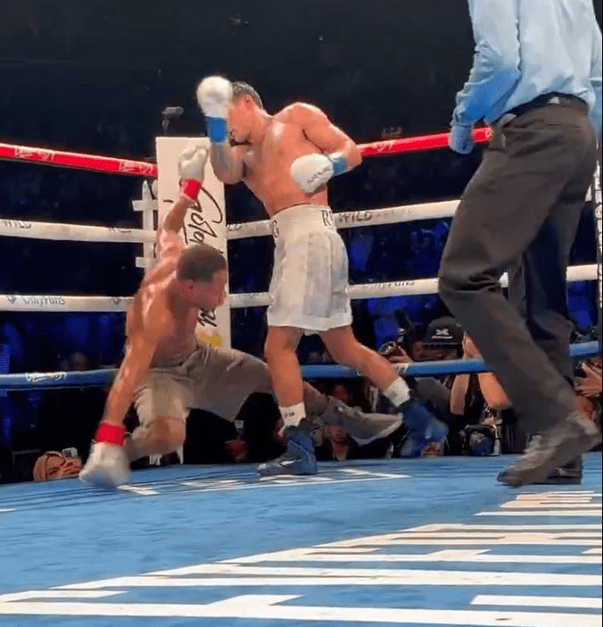 Garcia's knockdowns of Haney have been captured in a unique video
