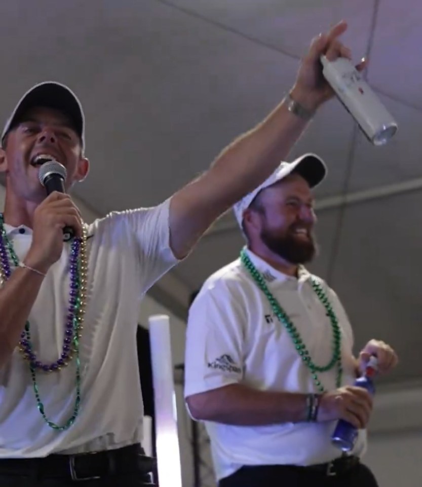 McIlroy sang his heart out as Lowry stood alongside him