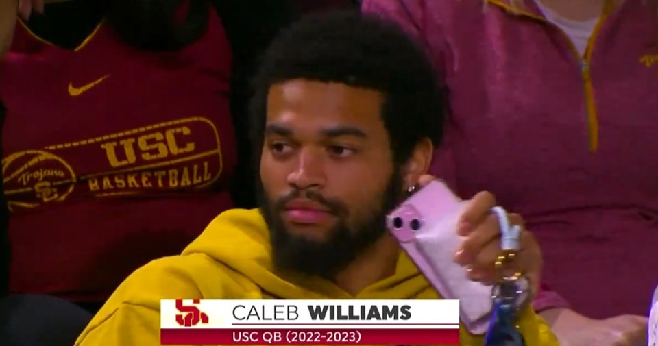 Williams flashed pink nails and an iPhone case during March Madness this year