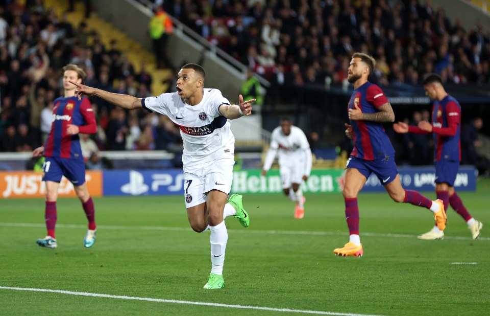 Mbappe scored twice to break Barcelona's hearts