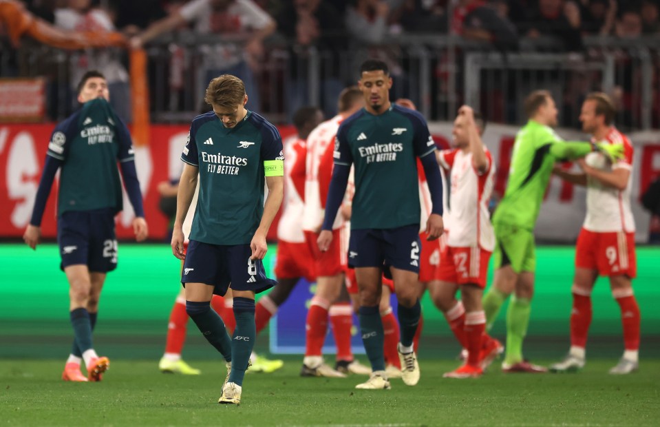 The Gunners crashed out of the Champions League in the quarter-finals last year