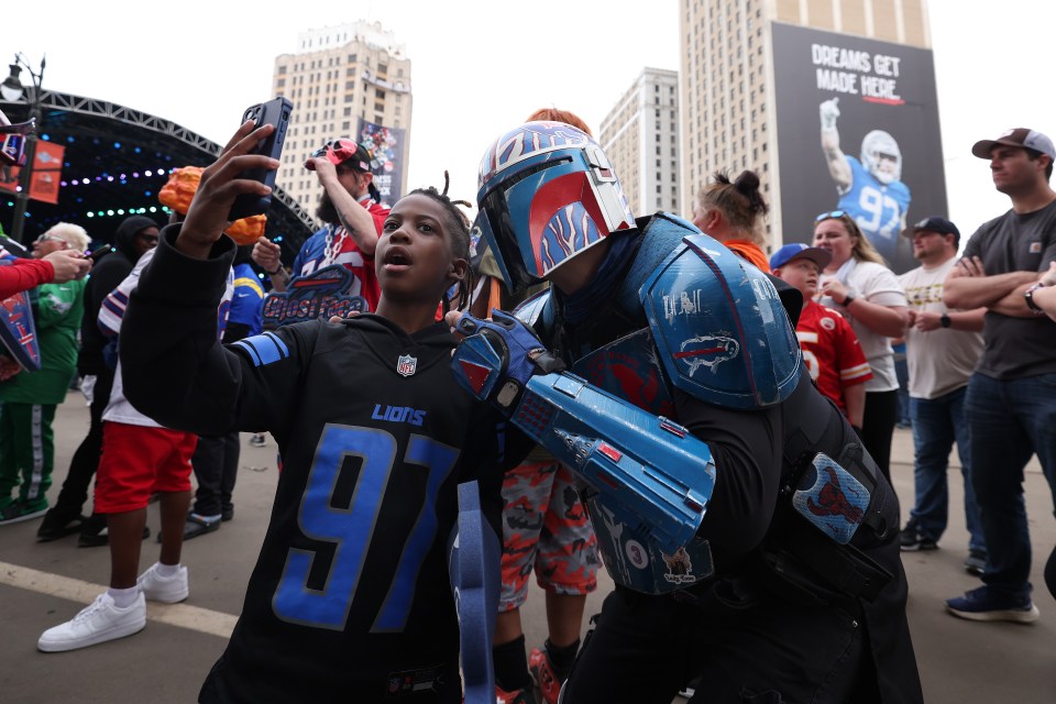 It's common for NFL fans to dress up during the draft and go into full costume