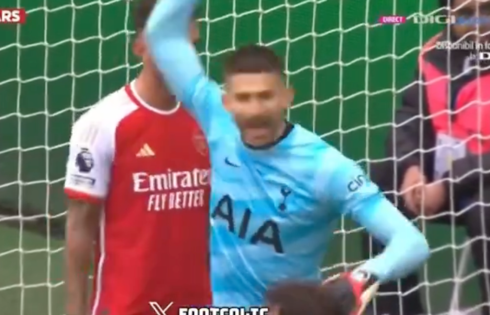 He was forced to whip his arm away to avoid White taking his glove off