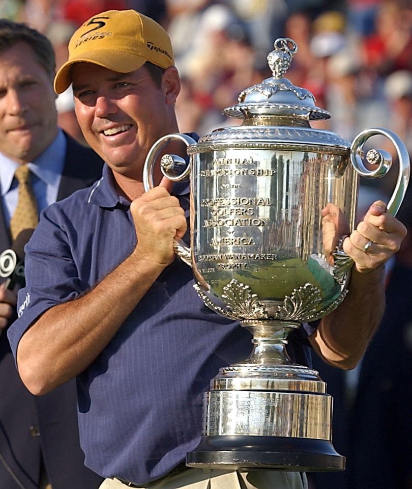 Beem finished one shot ahead of Woods to claim his maiden major title