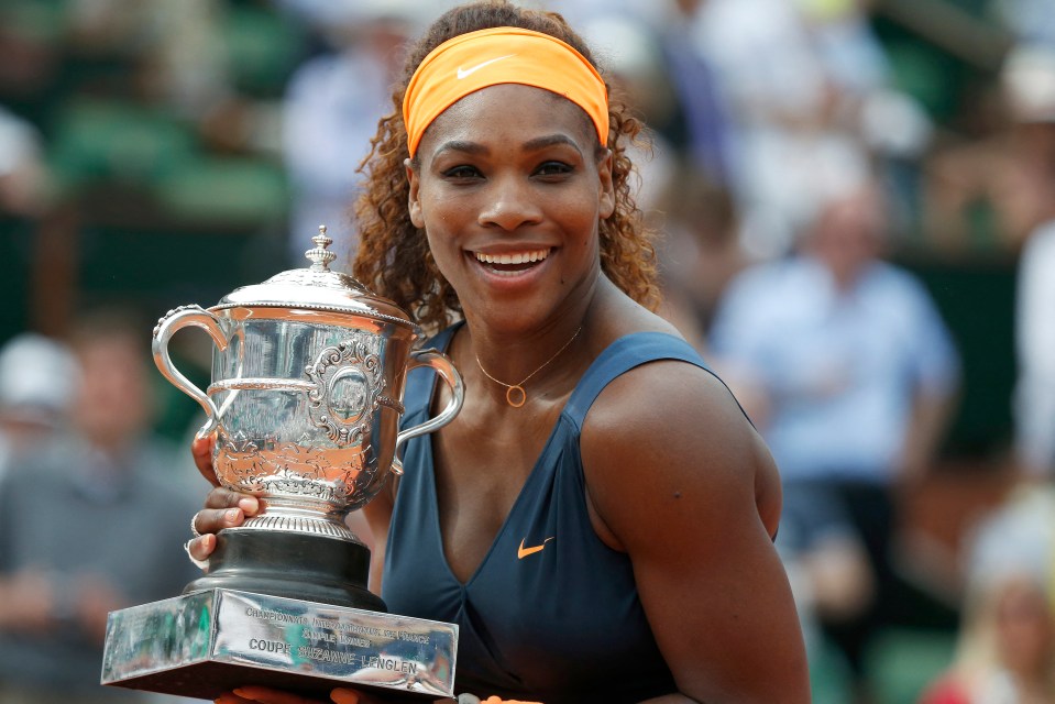 Williams won three titles at Roland Garros