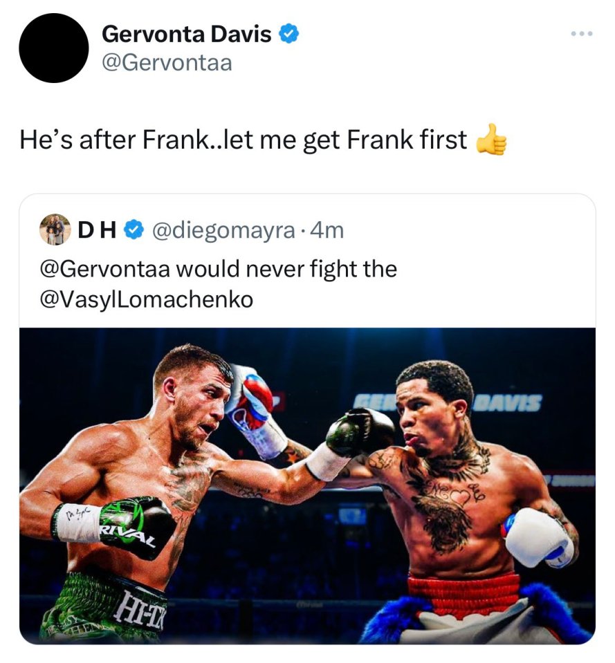 Davis is finally ready to take on Loma