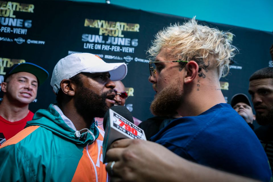 Mayweather and Paul have never fought, despite feuding for years
