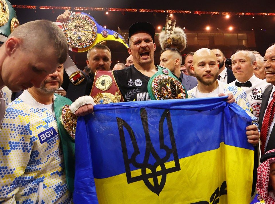 Usyk now holds all the belts as the world heavyweight champion