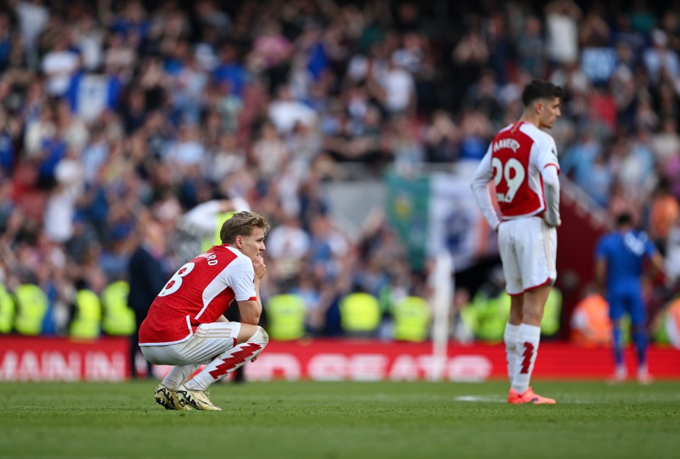Arsenal missed out on the title against Manchester City for a second consecutive season in 2023/24