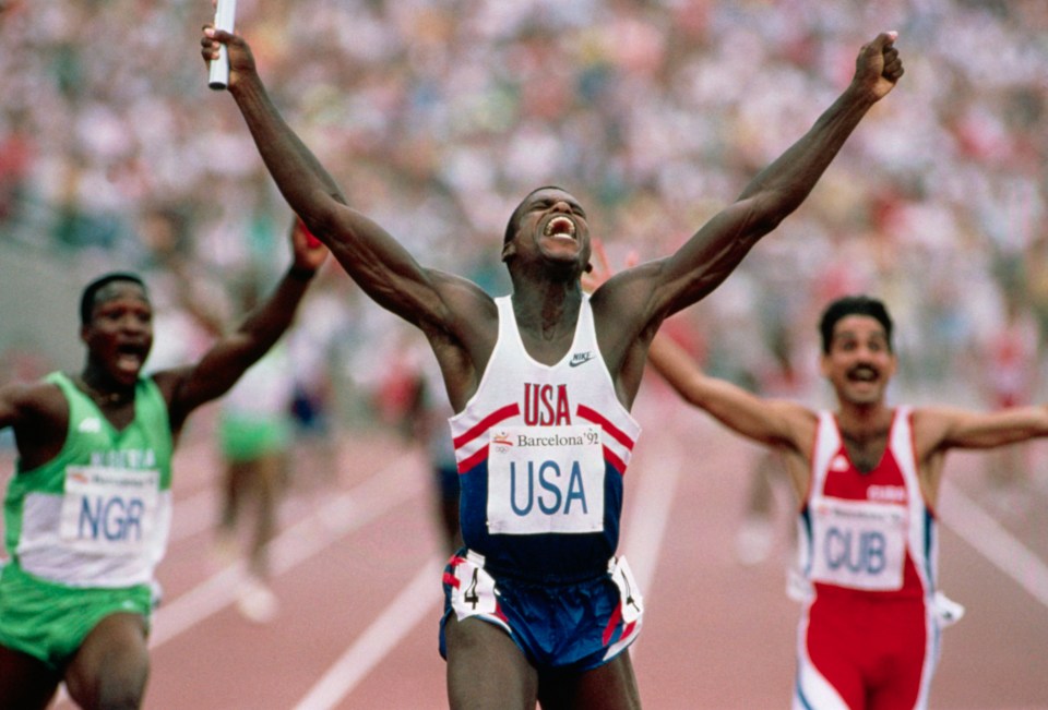 His coach Lewis is one of the greatest Olympians of all time
