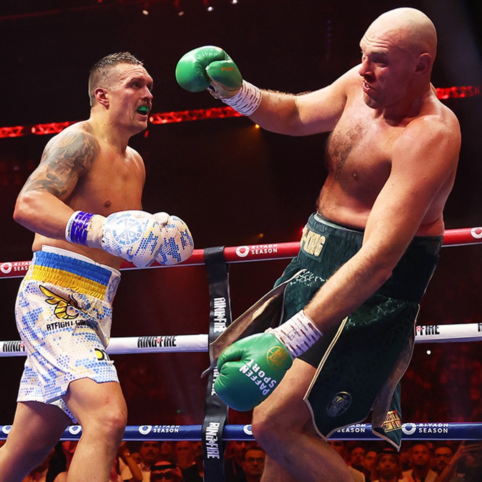 Fury fell short for the first time in his career against Usyk