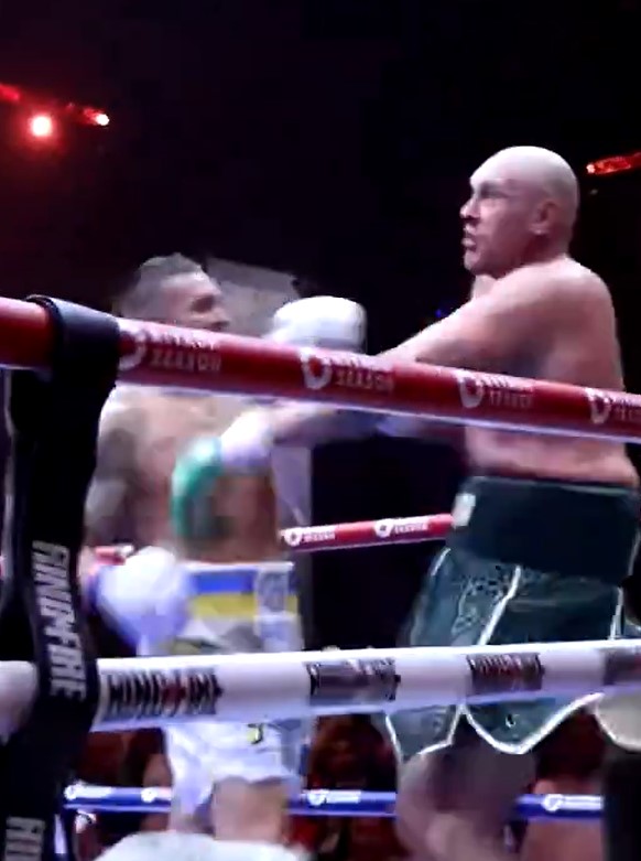 Usyk hit Fury with everything he had but he wouldn't go down