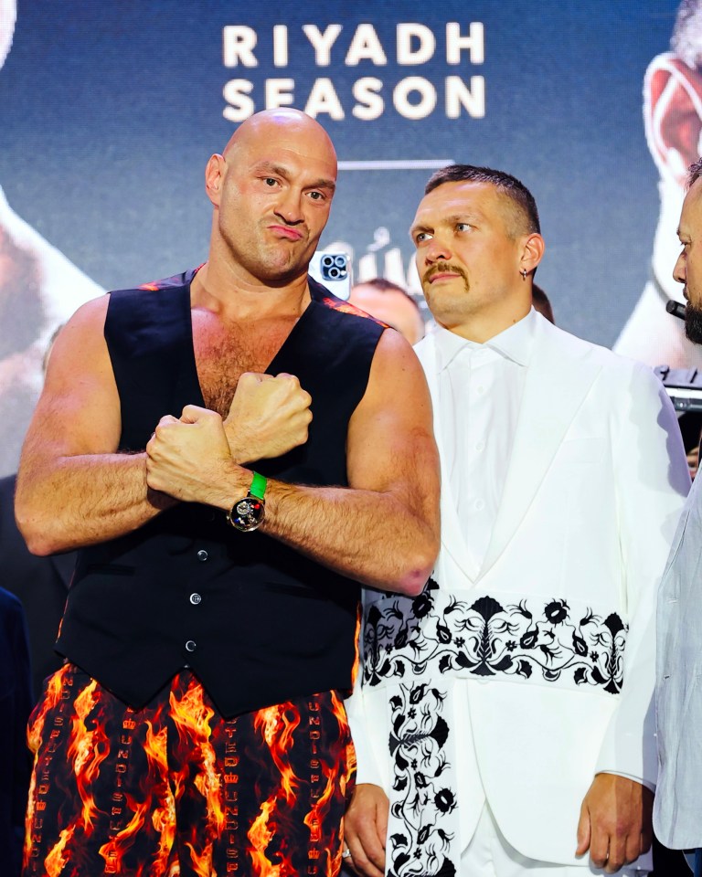 Fury vs Usyk is set for Saturday night in Riyadh