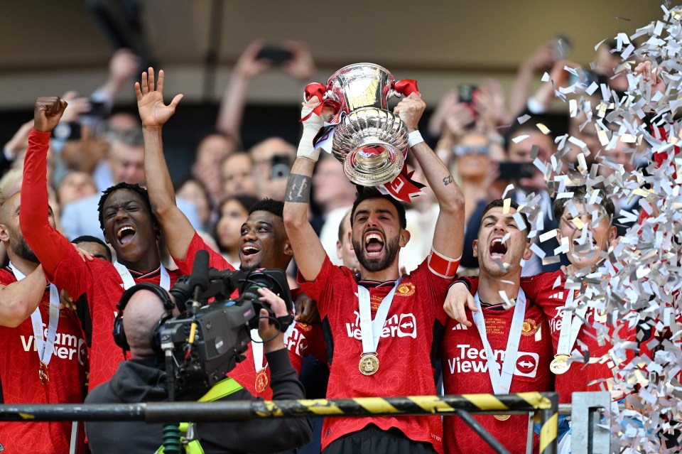 United have now scooped silverware in each of Ten Hag's two seasons at the club