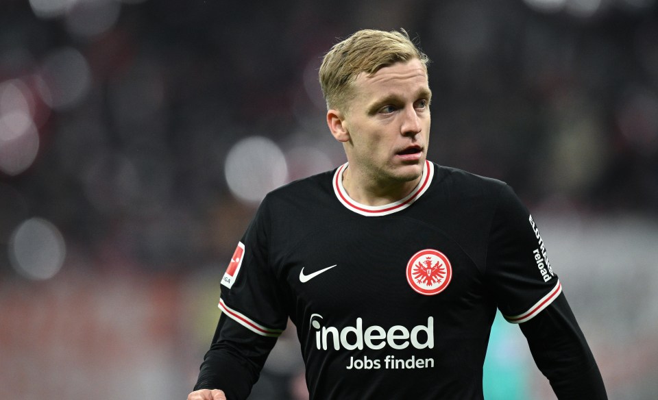 Van de Beek failed to earn a move to Eintracht Frankfurt during his loan spell