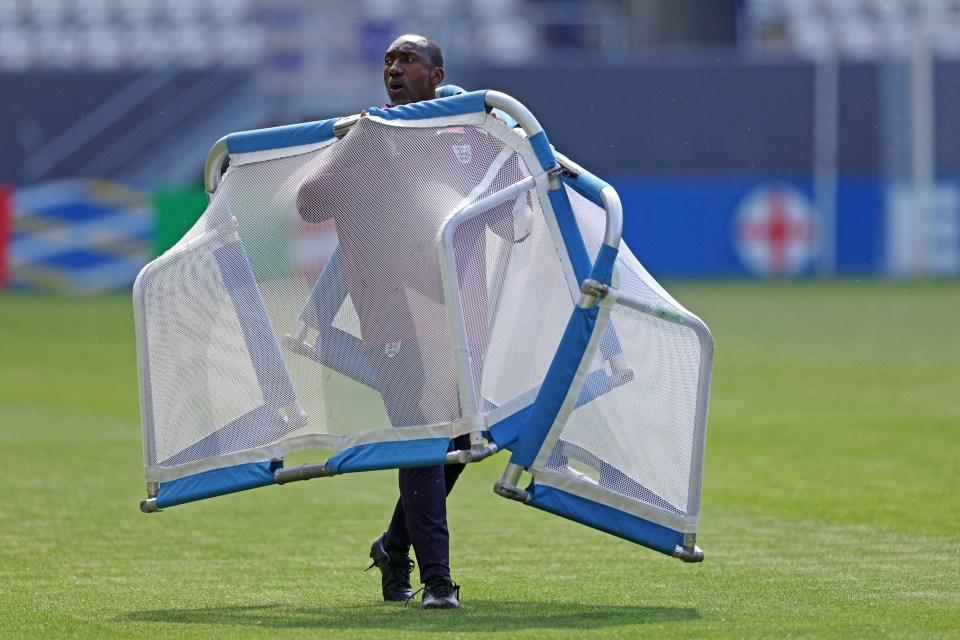 Hasselbaink is part of England's background staff