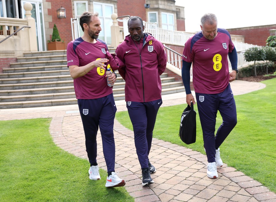 Hasselbaink is passing on his goalscoring knowledge to England's attacking players