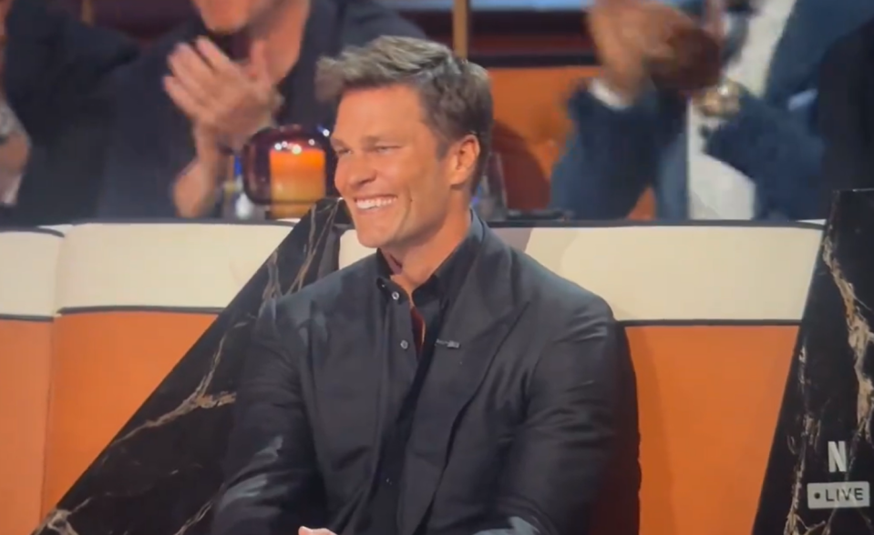 Brady took the jokes on the night well