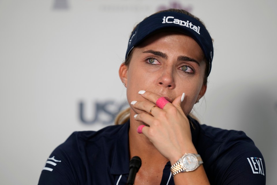 Thompson held back tears as she discussed her retirement announcement