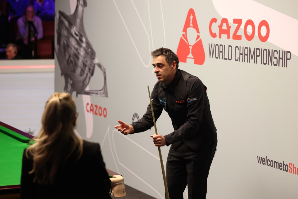 O'Sullivan was knocked out of the World Championship after his act of sportsmanship