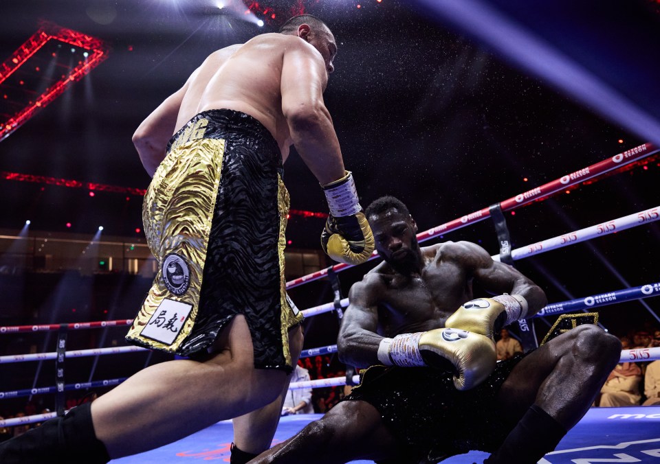 Zhilei Zhang appears to have ended Deontay Wilder's career