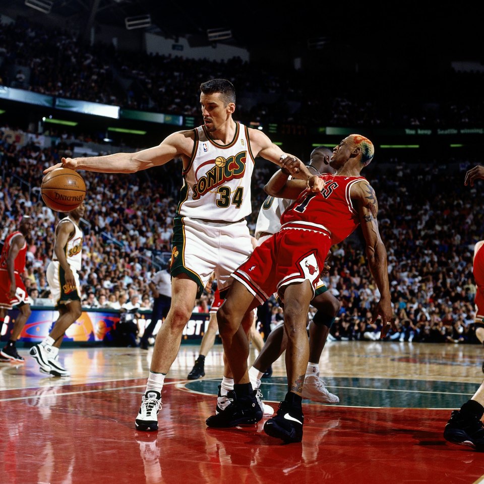 Rodman's antics completely through Brickowski off in the series