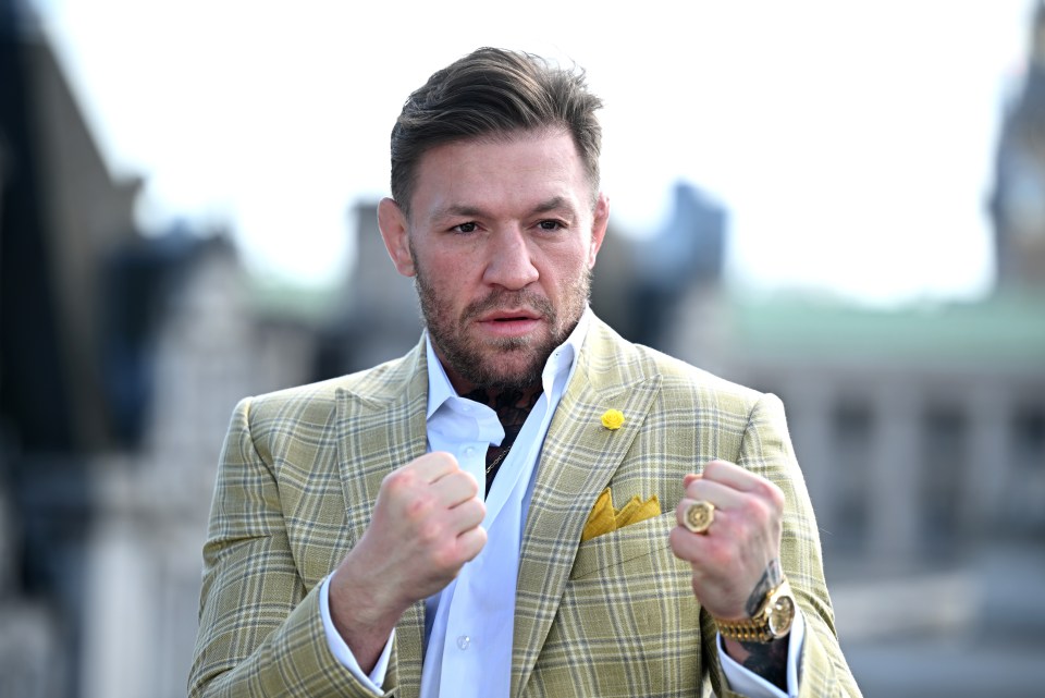 LONDON, ENGLAND - MARCH 14: Conor McGregor attends the "Road House" photocall at The Corinthia on March 14, 2024 in London, England.  (Photo by Stuart C. Wilson/Stuart C. Wilson/Getty Images)