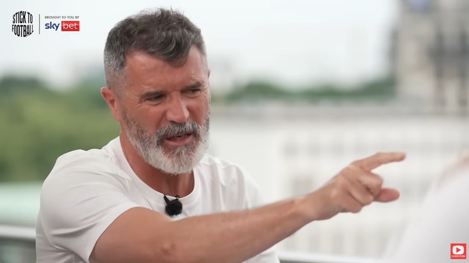 Keane was not happy about Wright and Neville goading him live on air