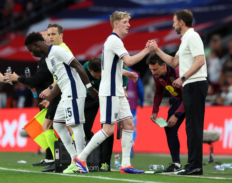 Could Gordon get his first nod of Euro 2024 from Southgate against Denmark?