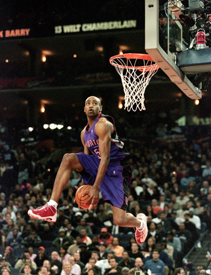 Vince Carter was a must-watch in the NBA All-Star dunk contest