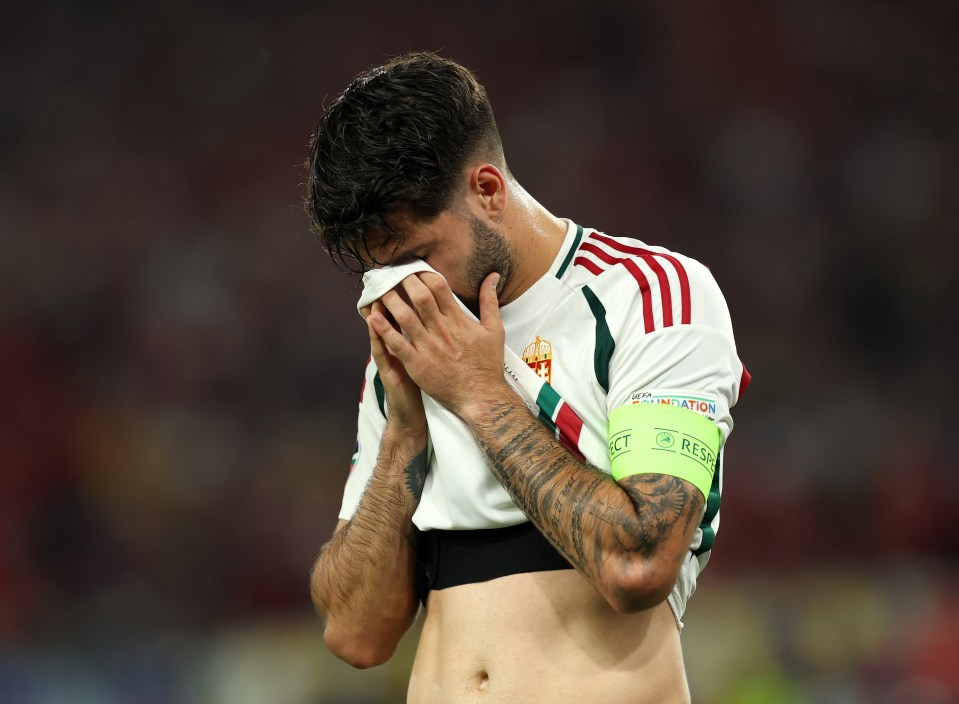 Szoboszlai was seen in tears after witnessing his teammate's injury